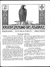 Kriegszeitung des A.T.V. Graz