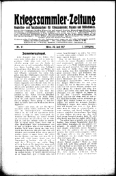 Kriegssammler-Zeitung