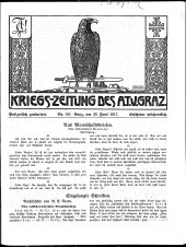 Kriegszeitung des A.T.V. Graz