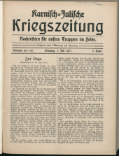 Karnisch-Julische Kriegszeitung