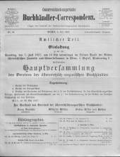 Oesterreichische Buchhändler-Correspondenz