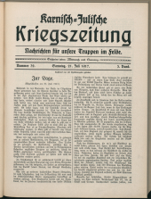 Karnisch-Julische Kriegszeitung