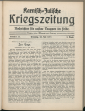 Karnisch-Julische Kriegszeitung