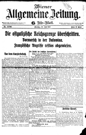 Wiener Allgemeine Zeitung