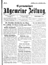 Czernowitzer Allgemeine Zeitung