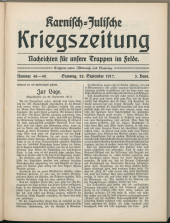 Karnisch-Julische Kriegszeitung