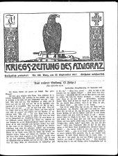 Kriegszeitung des A.T.V. Graz