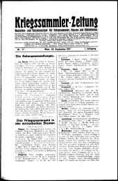 Kriegssammler-Zeitung