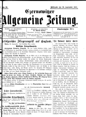 Czernowitzer Allgemeine Zeitung