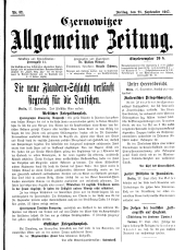 Czernowitzer Allgemeine Zeitung