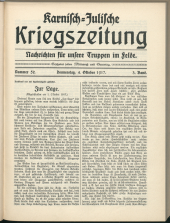 Karnisch-Julische Kriegszeitung