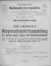 Oesterreichische Buchhändler-Correspondenz