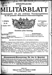 Streffleur's Militärblatt