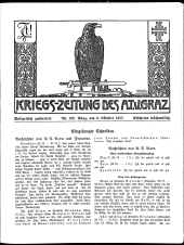 Kriegszeitung des A.T.V. Graz