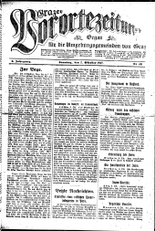 Grazer Vorortezeitung: Organ f. d. Umgebungsgemeinden v. Graz