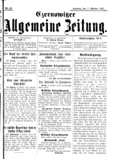 Czernowitzer Allgemeine Zeitung