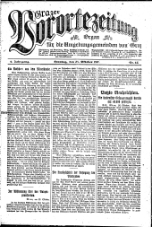 Grazer Vorortezeitung: Organ f. d. Umgebungsgemeinden v. Graz