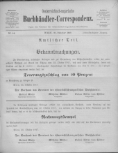 Oesterreichische Buchhändler-Correspondenz