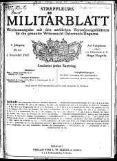 Streffleur's Militärblatt