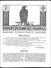 Kriegszeitung des A.T.V. Graz