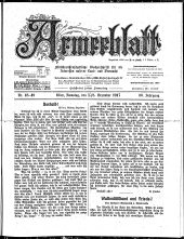 Armeeblatt: militär-wiss. Wochens. ...unserer Land- u. Seemacht