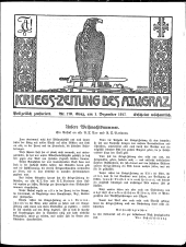 Kriegszeitung des A.T.V. Graz