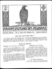 Kriegszeitung des A.T.V. Graz