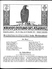 Kriegszeitung des A.T.V. Graz