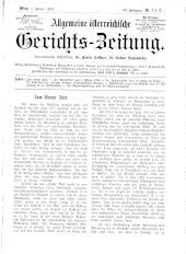 Allgemeine Österreichische Gerichtszeitung