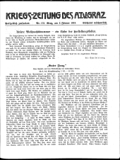 Kriegszeitung des A.T.V. Graz