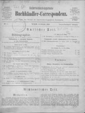 Oesterreichische Buchhändler-Correspondenz