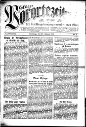 Grazer Vorortezeitung: Organ f. d. Umgebungsgemeinden v. Graz