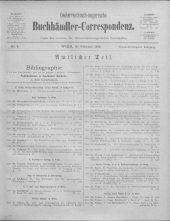 Oesterreichische Buchhändler-Correspondenz