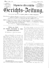 Allgemeine Österreichische Gerichtszeitung