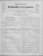 Oesterreichische Buchhändler-Correspondenz
