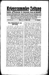 Kriegssammler-Zeitung