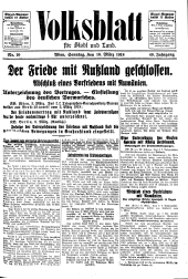 Volksblatt für Stadt und Land