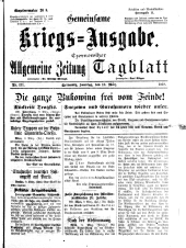 Czernowitzer Allgemeine Zeitung