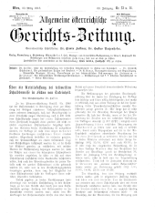 Allgemeine Österreichische Gerichtszeitung