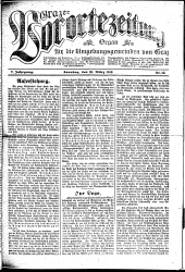 Grazer Vorortezeitung: Organ f. d. Umgebungsgemeinden v. Graz