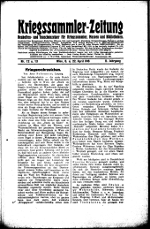 Kriegssammler-Zeitung