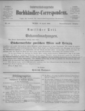 Oesterreichische Buchhändler-Correspondenz