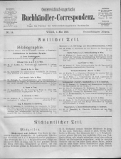 Oesterreichische Buchhändler-Correspondenz