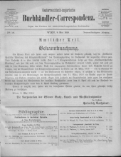 Oesterreichische Buchhändler-Correspondenz