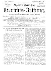 Allgemeine Österreichische Gerichtszeitung