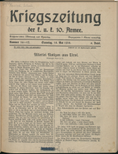 Karnisch-Julische Kriegszeitung