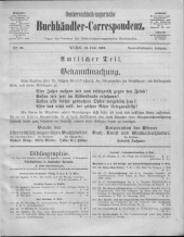 Oesterreichische Buchhändler-Correspondenz