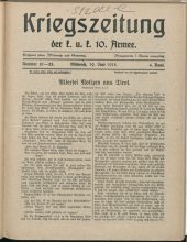 Karnisch-Julische Kriegszeitung