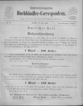 Oesterreichische Buchhändler-Correspondenz