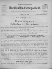 Oesterreichische Buchhändler-Correspondenz